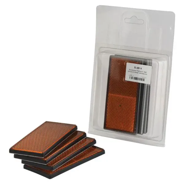 Endurskinsmerki límd orange ferhyrnd