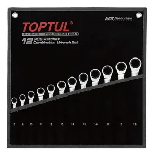 Skralllyklasett Pro 8-19mm Toptul