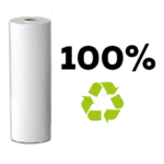 Rúlluplast Folgos 75CM Hvítt 1500 Endurunnið
