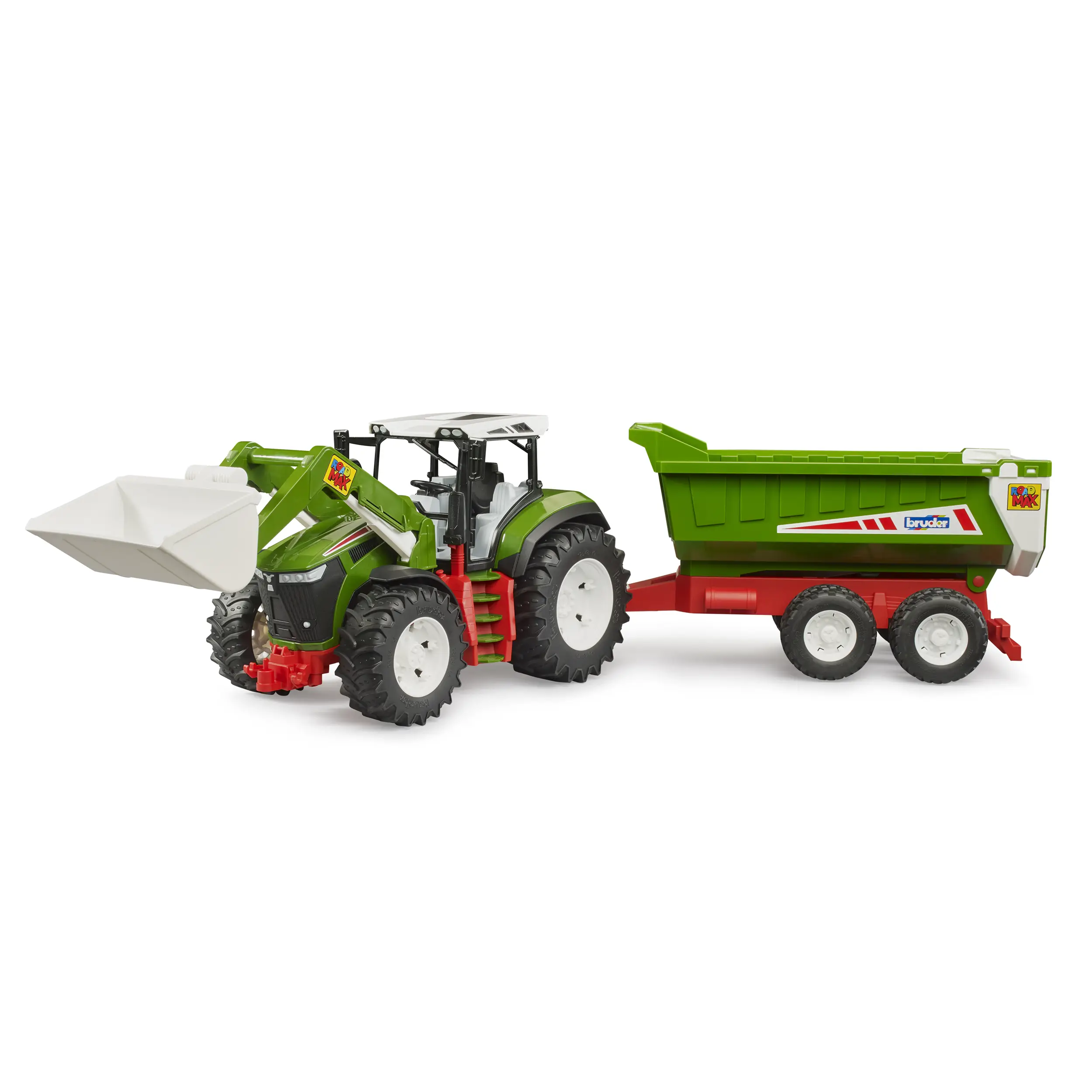 bruder-roadmax.webp Roadmax traktor m/skóflu og sturtuvagn - Image 1