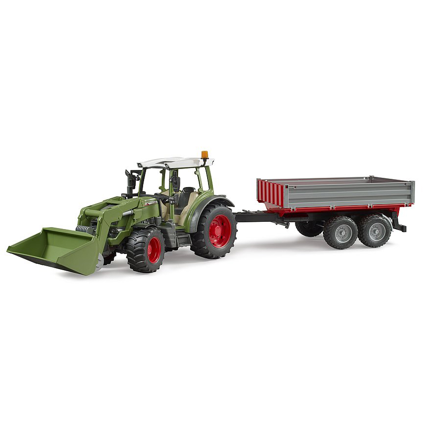 Fendt_211_vagn_skofla.jpeg Fendt Vario 211 með sturtuvagni og skóflu - Image 1