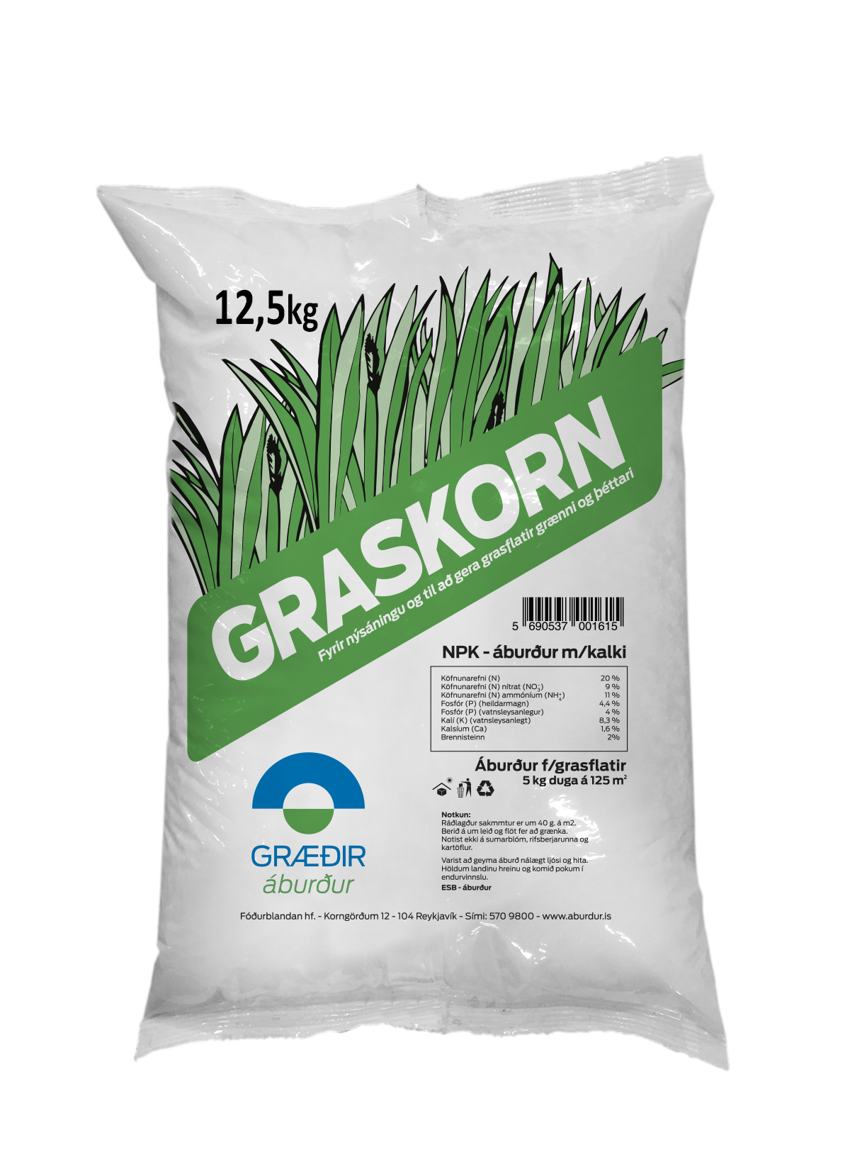 Graskorn_125-mockup.png Graskorn 12,5 kg (84) - Image 1
