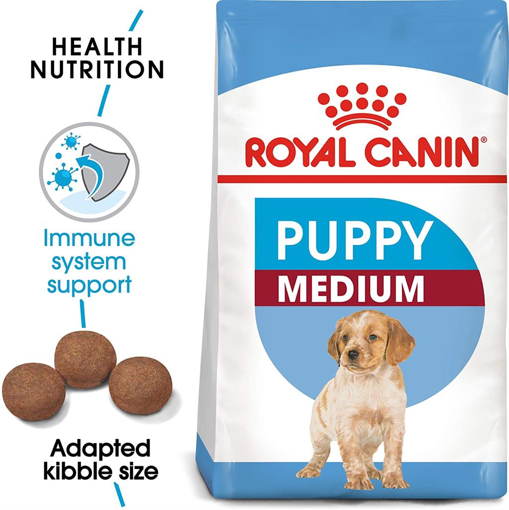 royal-canin-medium-puppy.jpeg Royal Canin hundamatur Medium puppy - Image 1
