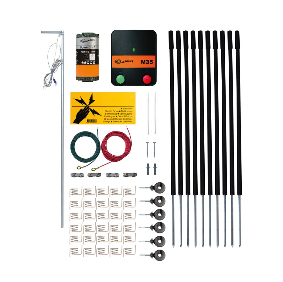 gallagher-garden-kit-50-cm-m35-energiser-230v-comp (4) Rafgirðingasett 50cm. f/gæludýr 230V - Image 1